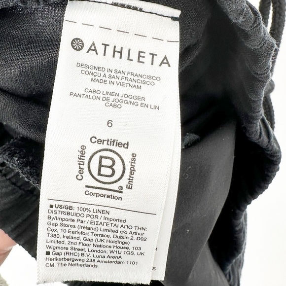Athleta Cabo Linen Jogger Black - Picture 5 of 7